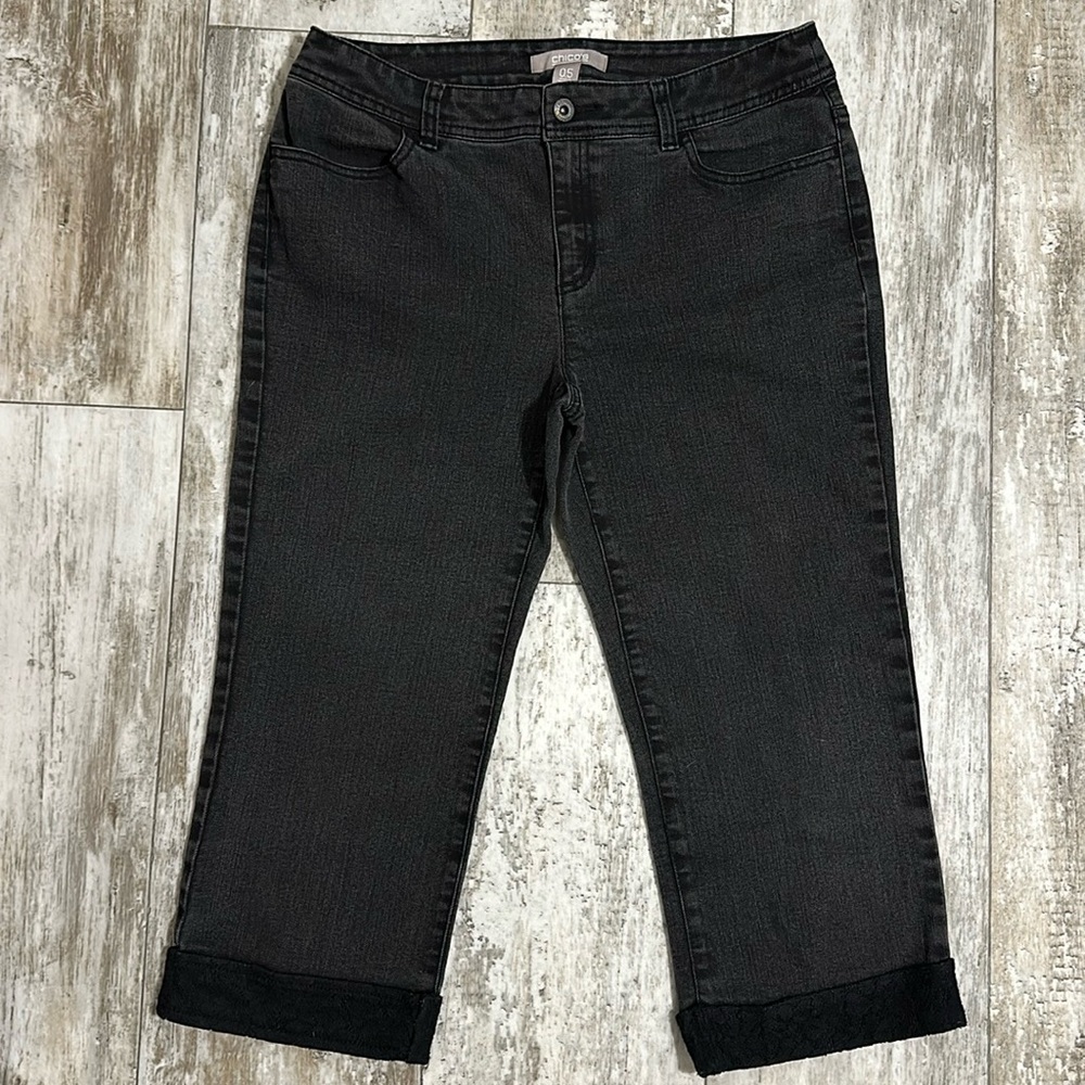 Chico’s black jean capris
